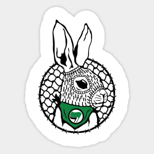 Rabbit Antifa Animal Liberation Front Sticker